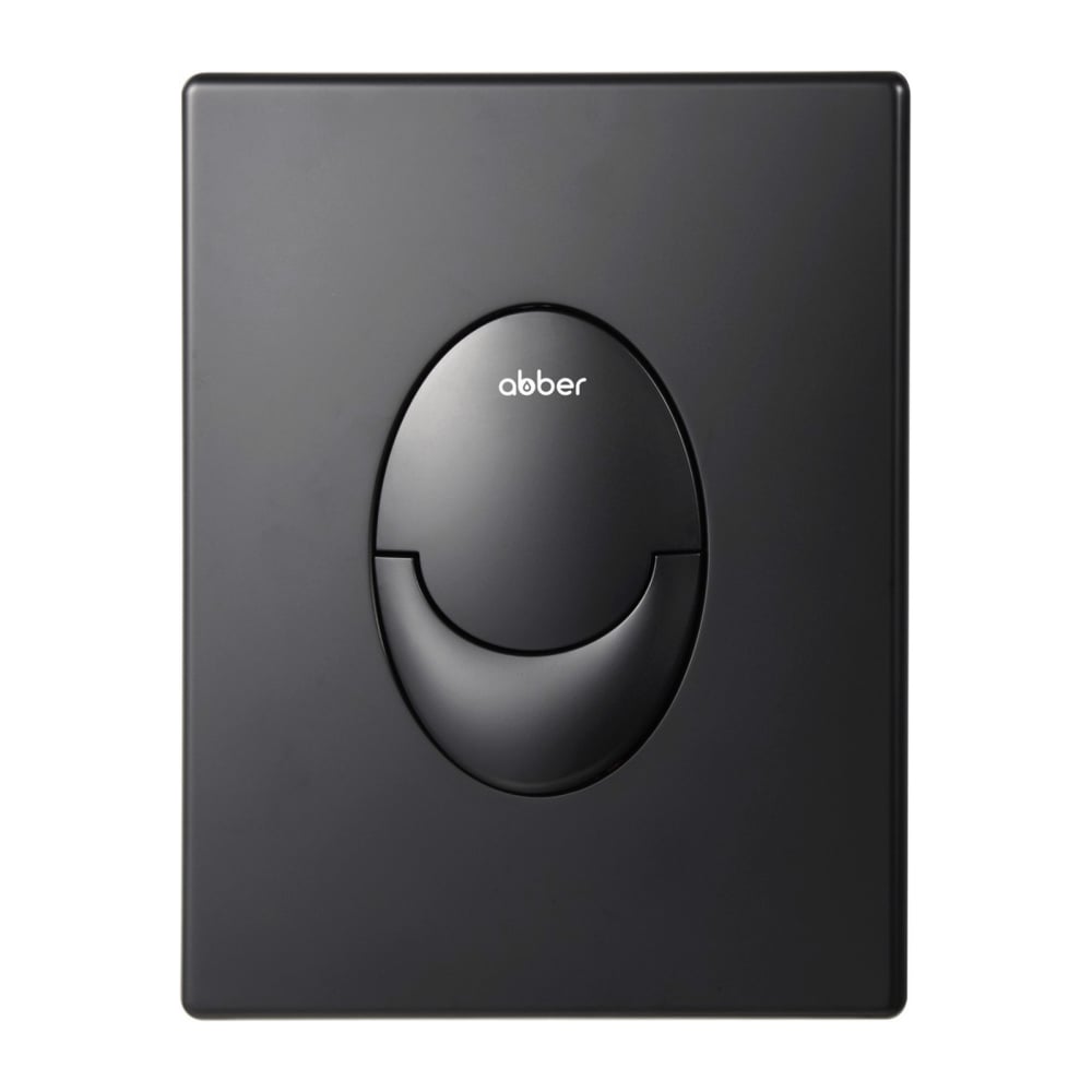 Кнопка смыва пневматическая ABBER черная матовая AC0125MB - 2