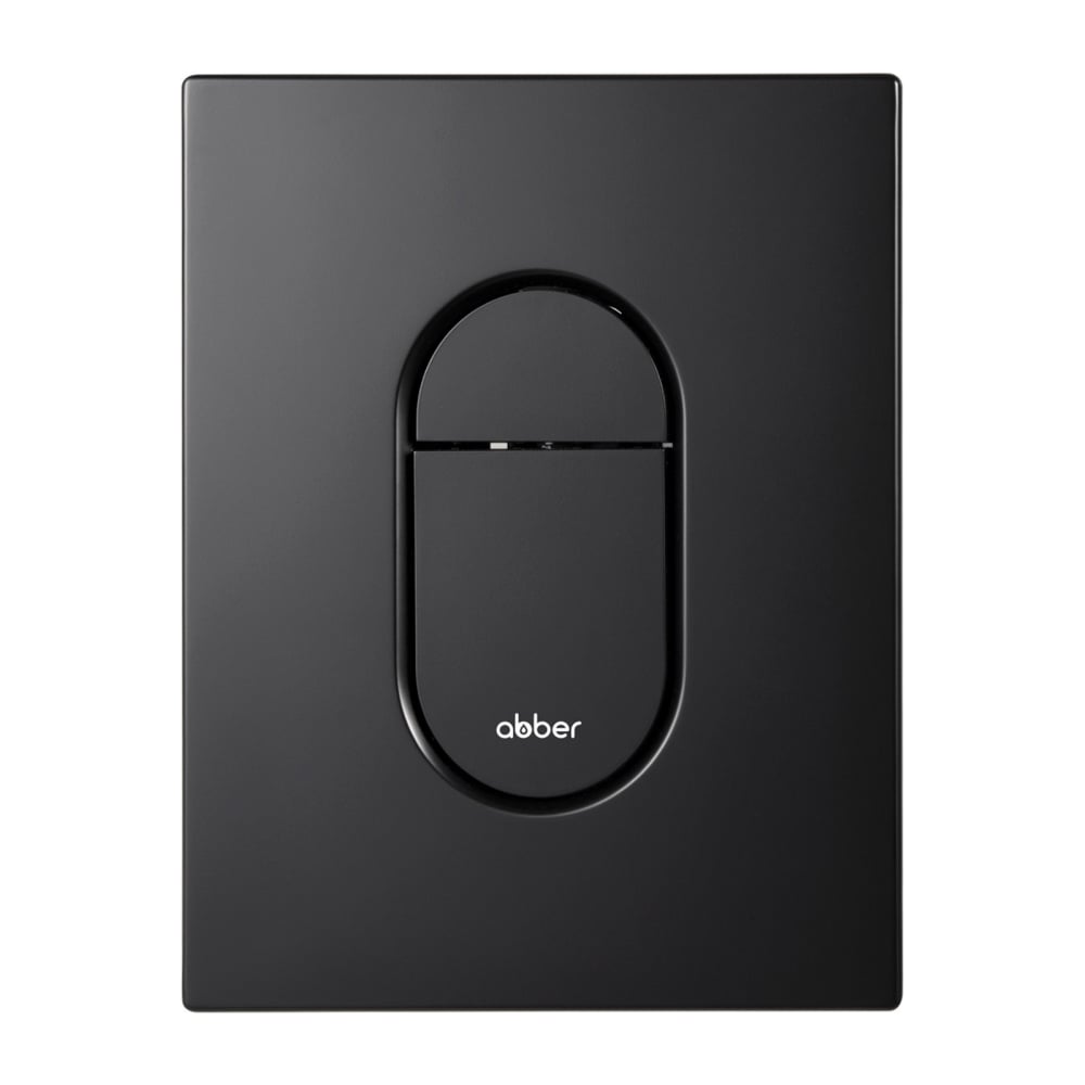Кнопка смыва пневматическая ABBER черная матовая AC0124MB - 2