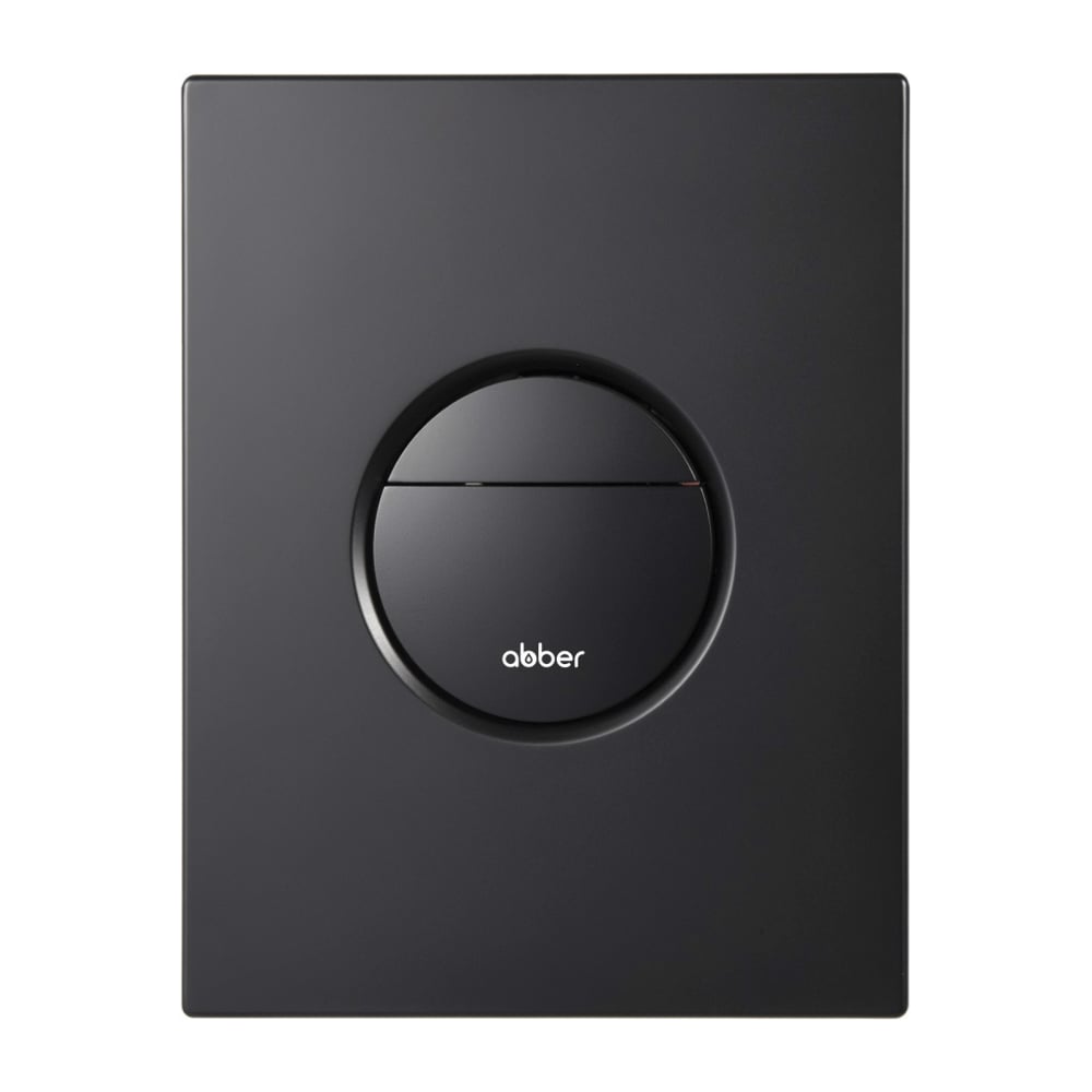 Кнопка смыва пневматическая ABBER черная матовая AC0126MB - 2