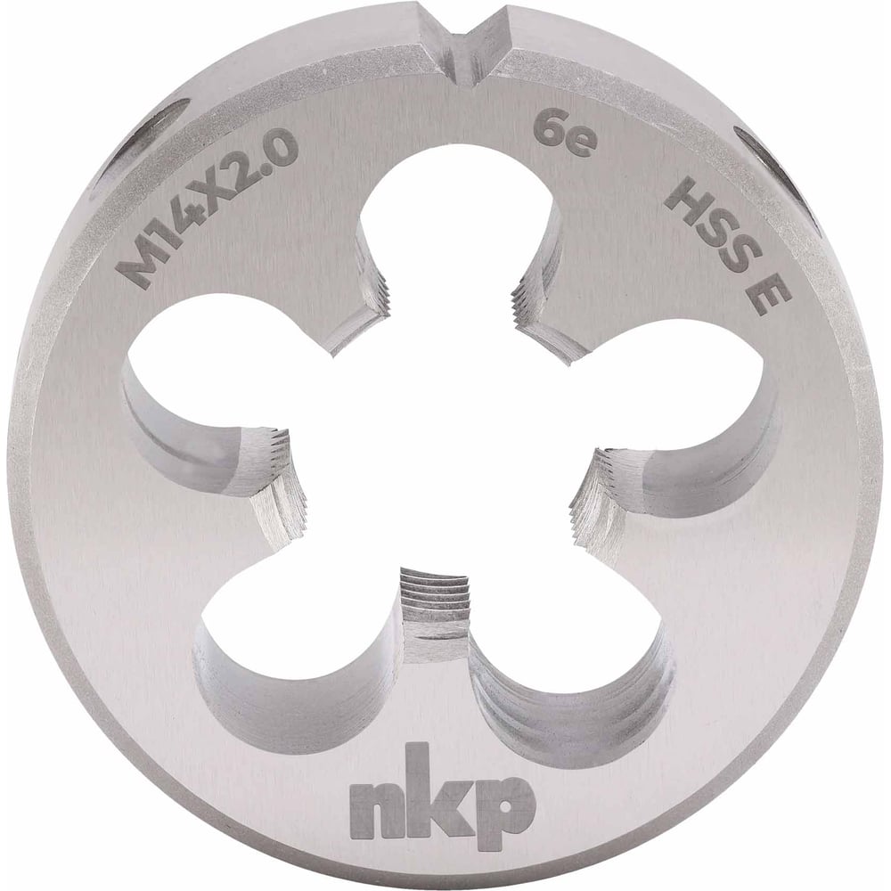 Изображение товара Плашка NKP М14 2.0 мм DIN EN 22568 HSS-E компактная для точных резьбовых соединений Изображение товара Плашка NKP М14 2.0 мм DIN EN 22568 HSS-E компактная для точных резьбовых соединений