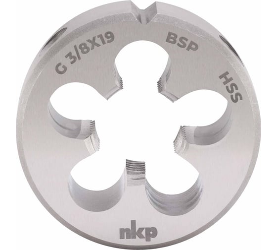 Изображение товара Плашка NKP трубная G 3/8 -19 DINEN24231 HSS 45x14мм 242380N