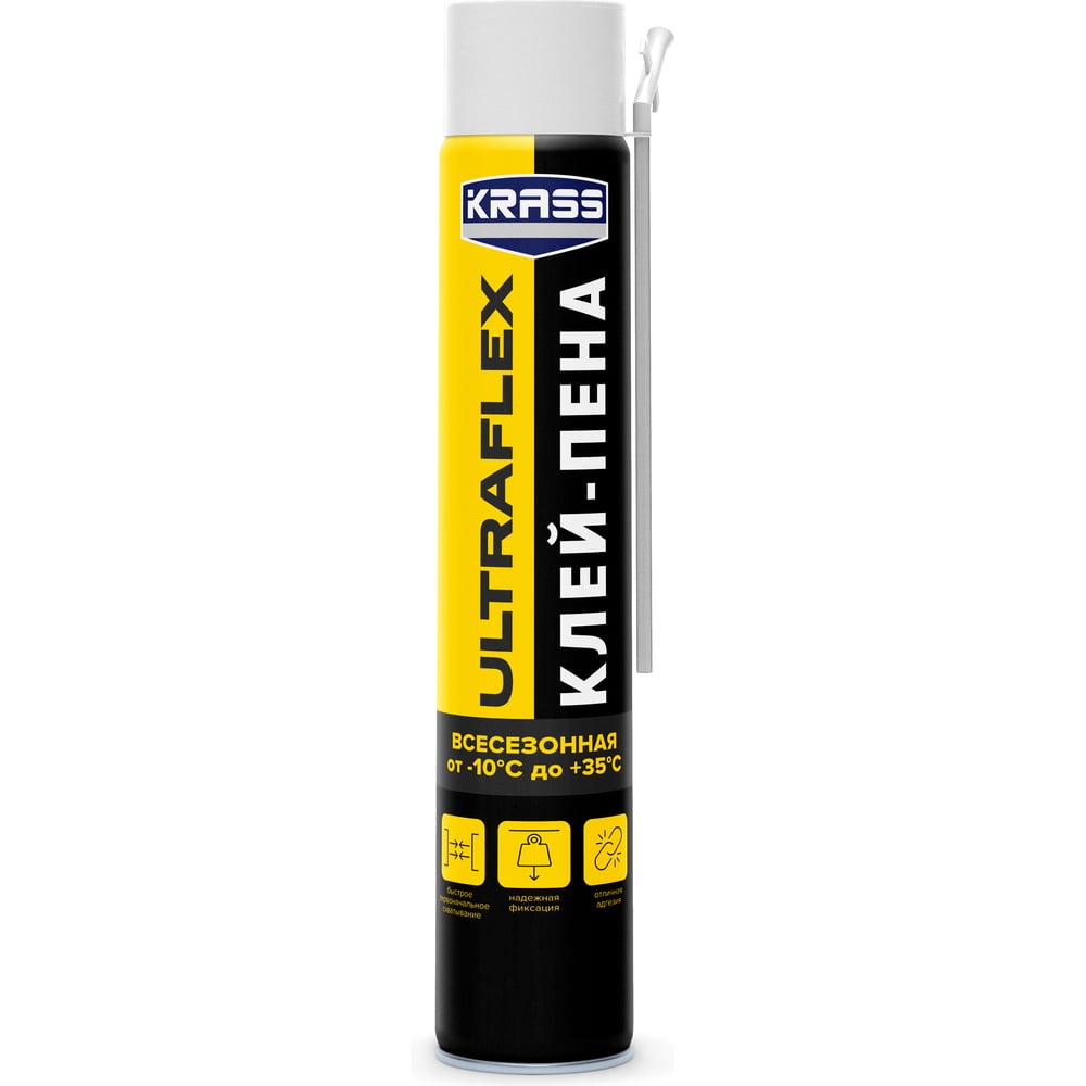 Клей-пена KRASS Ultraflex универсальная всесезонная 0,6л ЛА-00006067