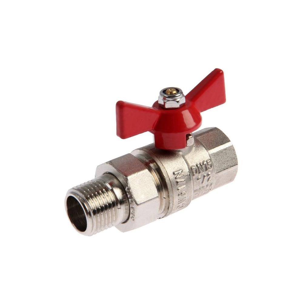 Кран шаровой СаМат Плюс д= 32 б г/ш (американка) (1 шт) SanT-0873