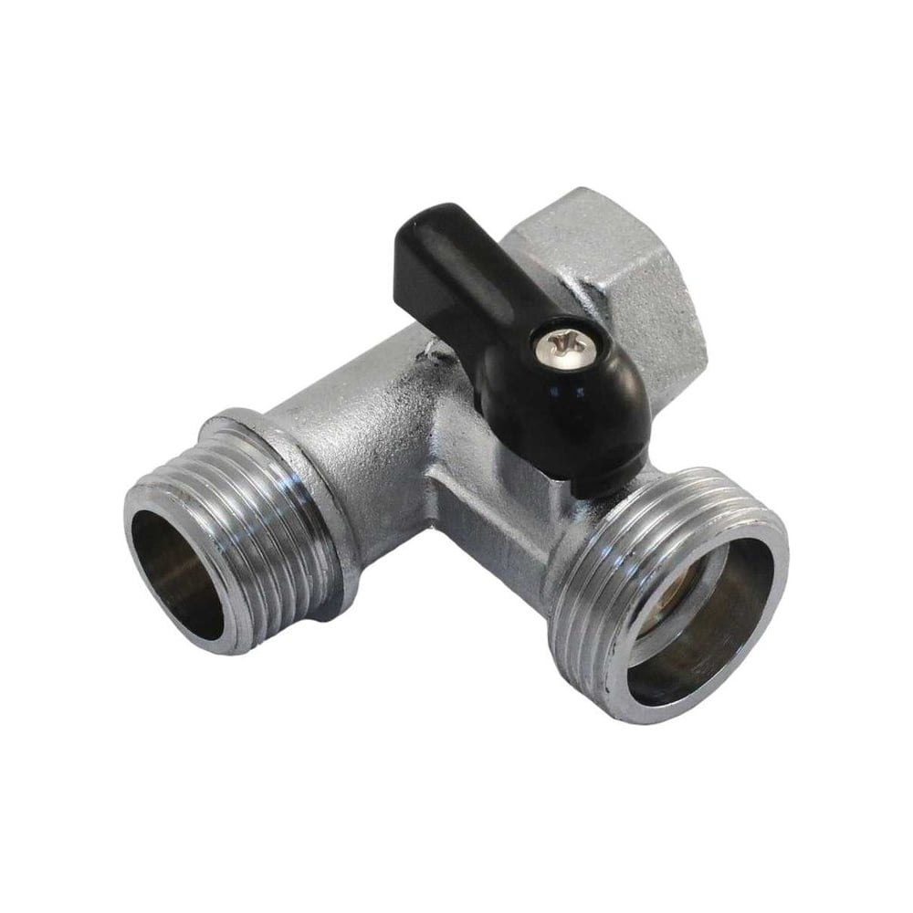 Кран шаровой СаМат Плюс 1/2"х1/2"х3/4" гшш ,трехпроходной (1 шт) SanT-1609