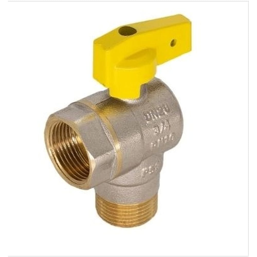 Кран газовый СаМат Плюс шар. угловой д=15 б г/ш (1 шт) SanT-2358