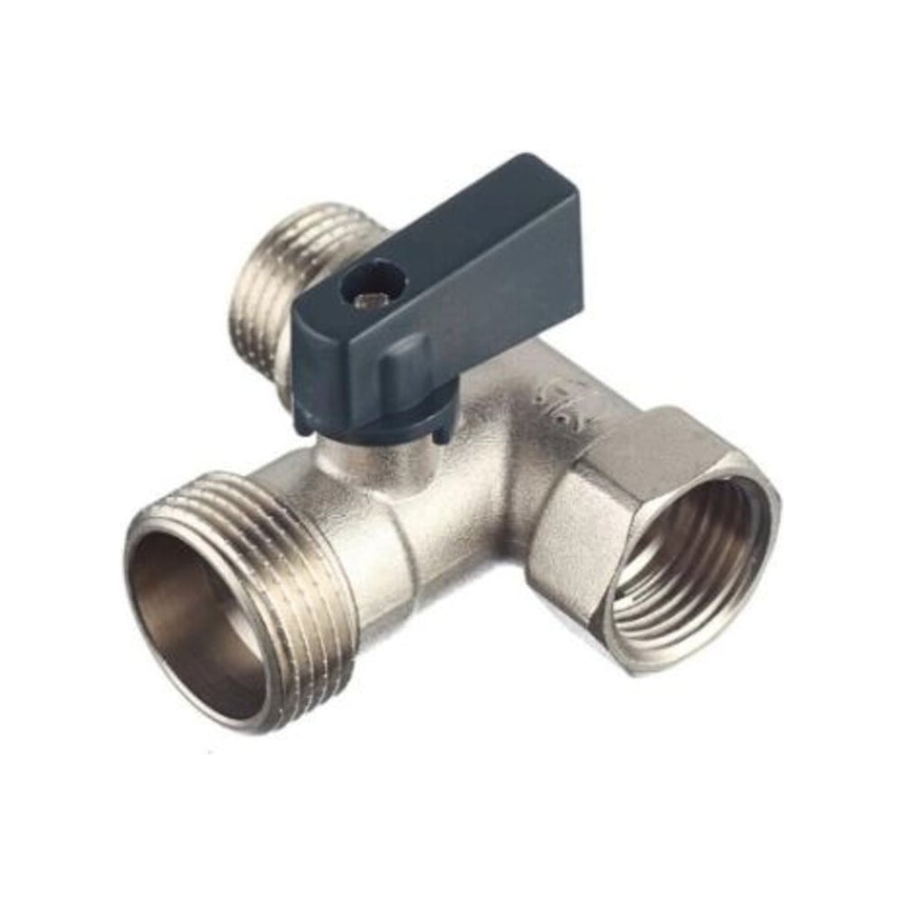 Кран шаровой СаМат Плюс 1/2"х1/2"х3/4" гшш ,трехпроходной (1 шт) SanT-2101