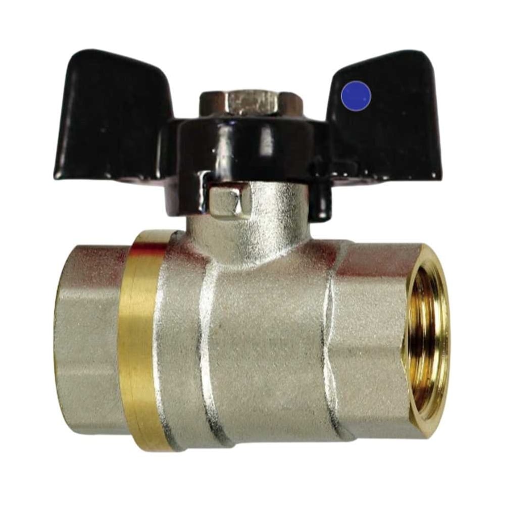 Кран шаровой СаМат Плюс д=25 б г/г (1 шт) SanT-2481