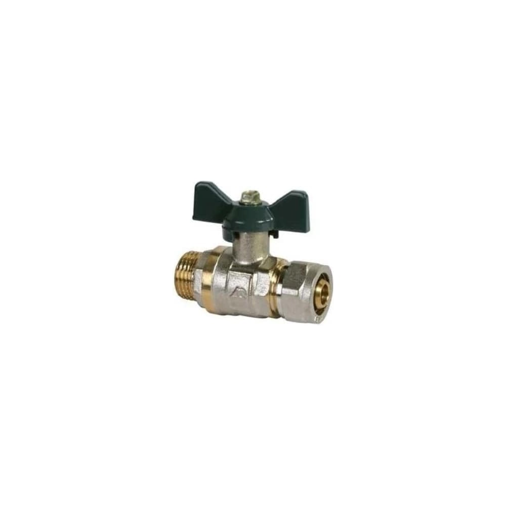 Кран шаровой СаМат Плюс д=20х3/4 цанга/штуцер МП (1 шт) SanT-2595