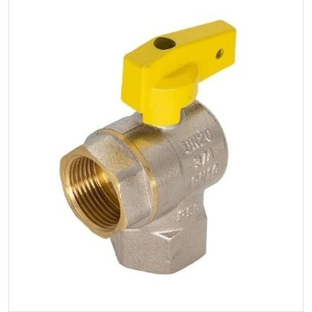 Кран газовый СаМат Плюс шар. угловой д=15 б г/г (1 шт) SanT-2357