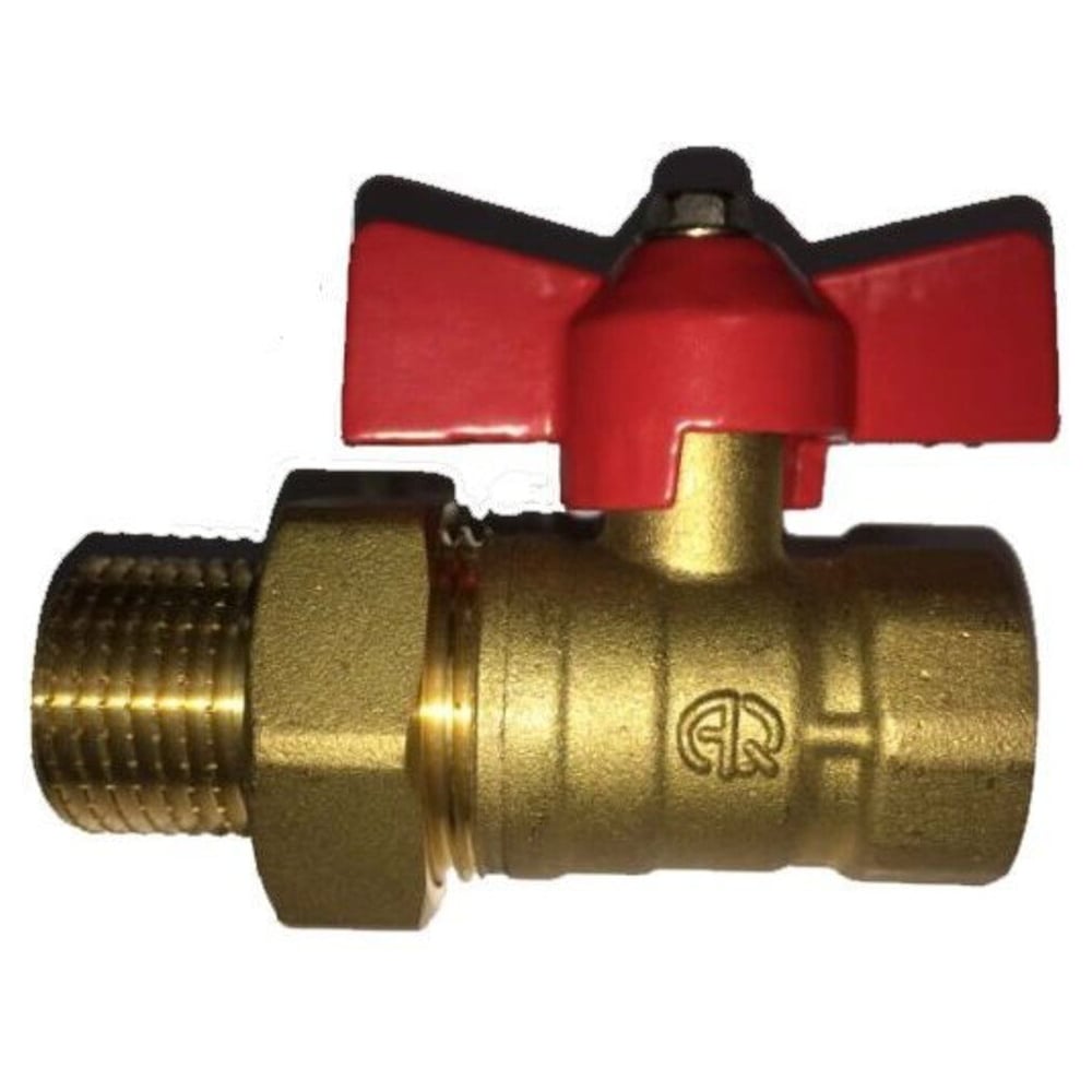 Кран шаровой СаМат Плюс д=25 б г/ш (американка) (1 шт) SanT-2745