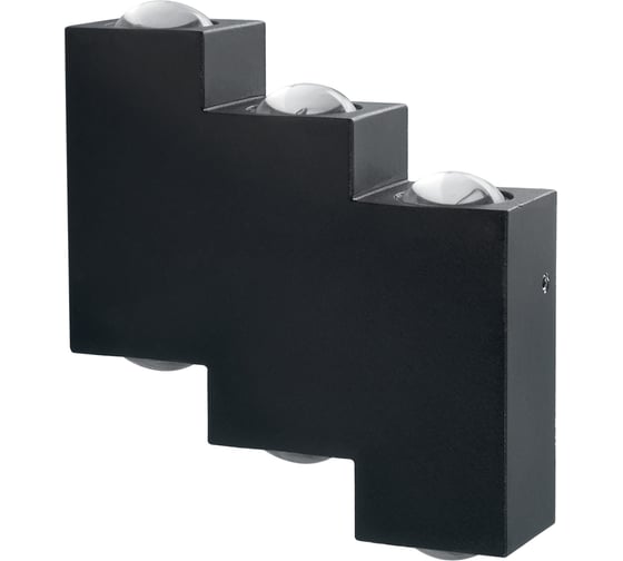 Изображение товара Уличный светодиодный светильник FERON DH110, 6x1W, 600Lm, 4000K, черный, 11704