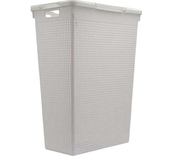 Изображение товара Корзина для белья Violet Лофт 50 л белый 5650006