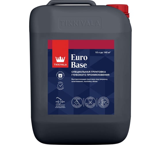 Изображение товара Грунтовка глубокого проникновения Tikkurila Euro Base 10L 700014704