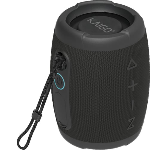 Изображение товара Колонка портативная ОФИСМАГ KAIGO BT10T, 10 Вт, Bluetooth, USB, Micro SD, AUX, RGB, TWS, IPX7,черная, 514224