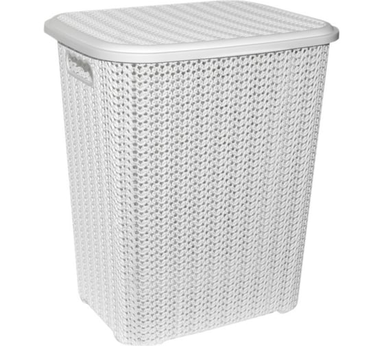 Изображение товара Корзина для белья Violet Вязь 60 л белый 206006