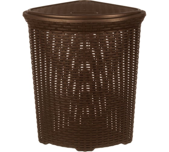 Изображение товара Корзина для белья Violet Ротанг 60 л угловая коричневый 235001
