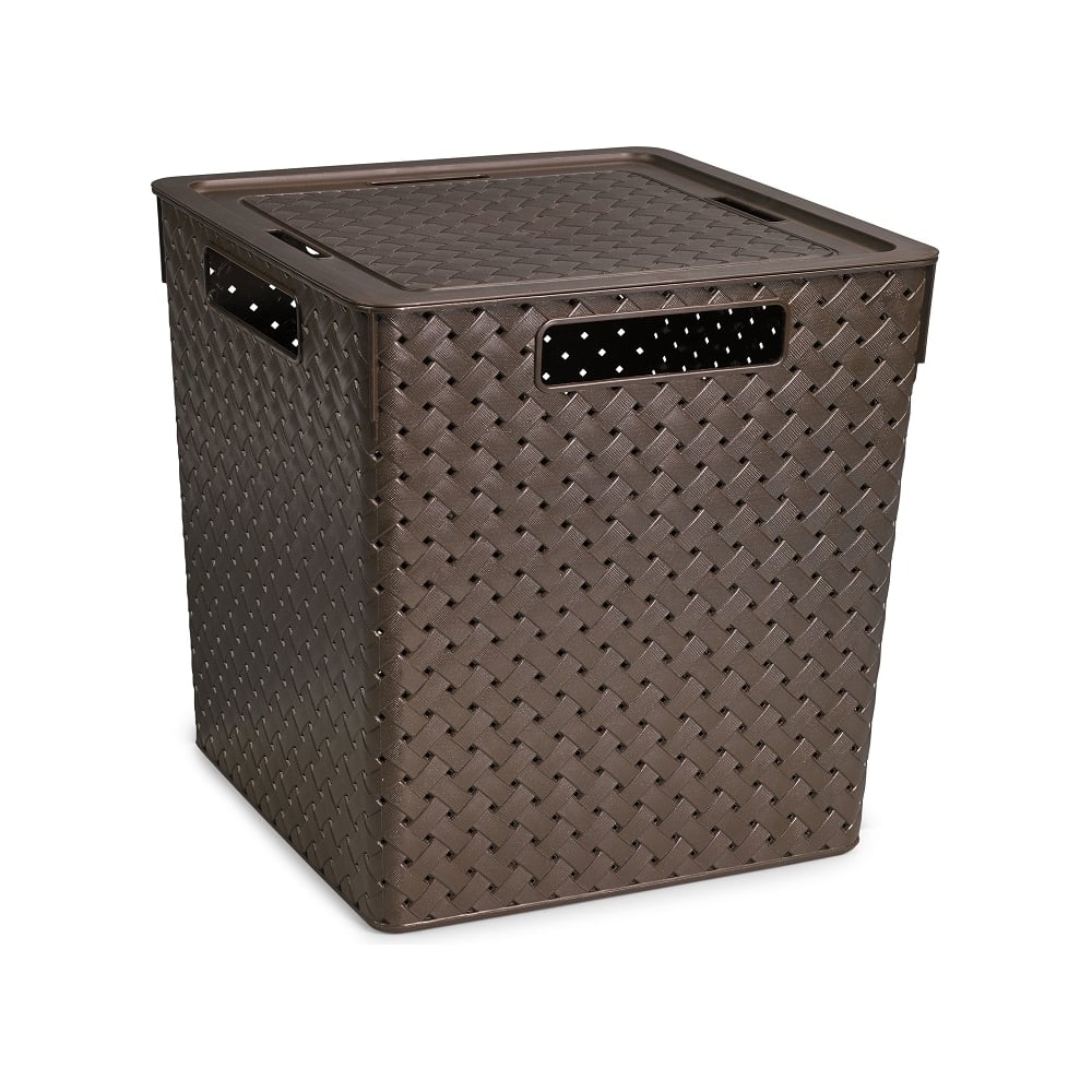 Квадратная коробка для хранения Violet квадратная деревянная корзина для хранения доляна