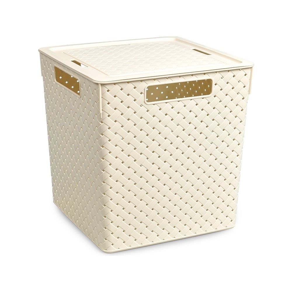 Квадратная коробка для хранения Violet деревянная квадратная корзина для хранения доляна