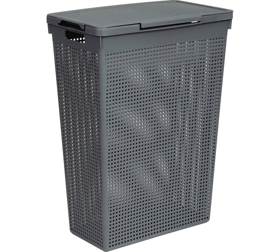 Изображение товара Корзина для белья Violet Лофт 50 л серый 5650018