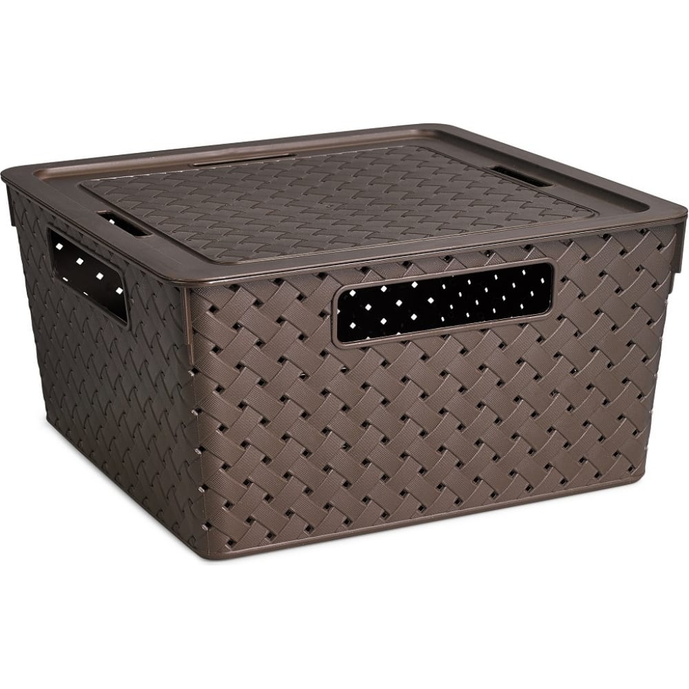 Квадратная коробка для хранения Violet квадратная деревянная корзина для хранения доляна