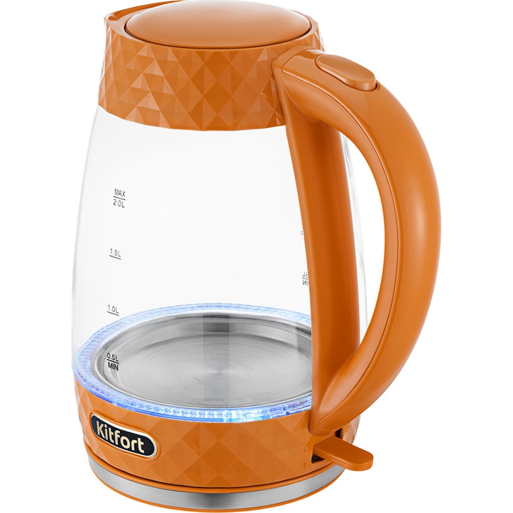Чайник KITFORT, цвет оранжевый КТ-6123-4 - фото 1