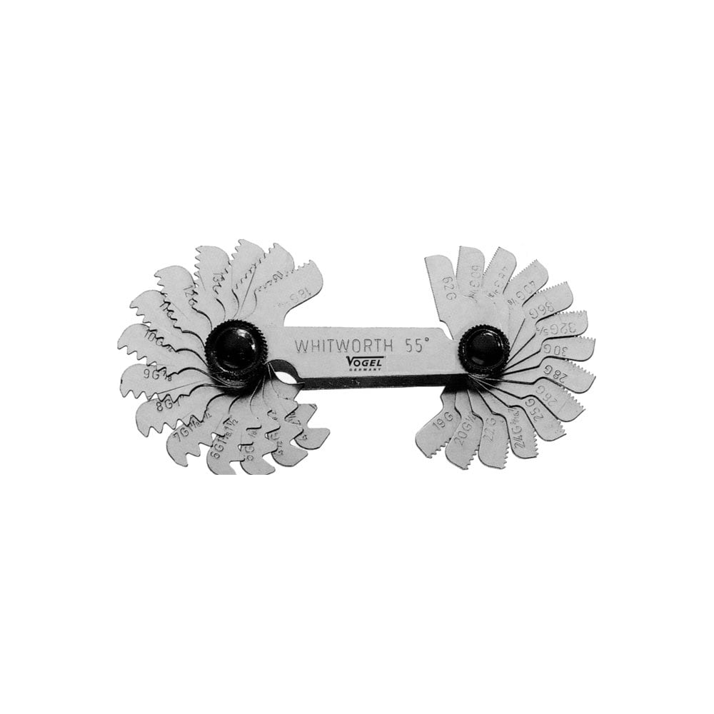 Шаблоны резьбовые Vogel (набор) 6 - 60 30 шт. US 60 град. SAE *с калибровкой 471018 К