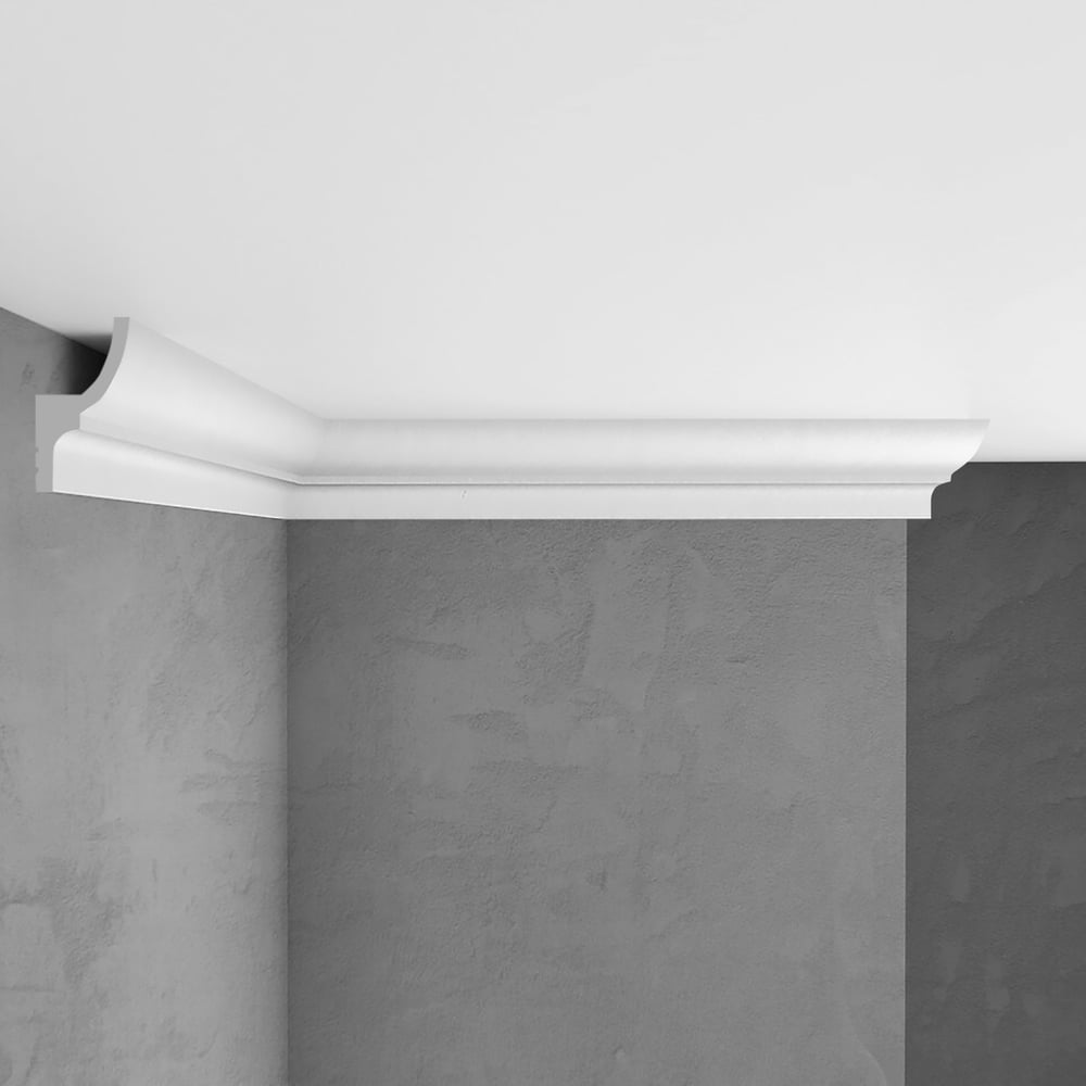 Изображение товара Потолочный плинтус под подсветку Stenopol 73х40х2000 мм под покраску C7501