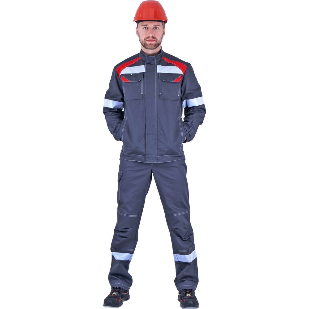 Изображение товара Летний костюм ГК Спецобъединение СТАРАТЕЛЬ серый-красный Кос 555/88/170