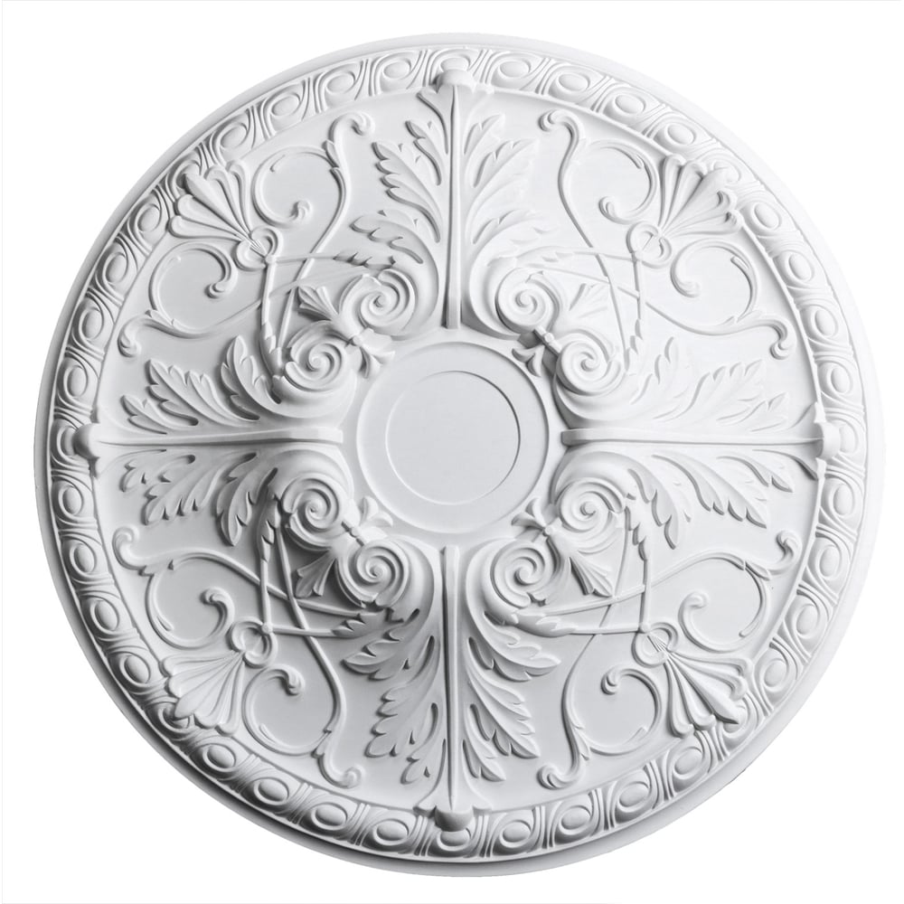 Изображение товара Потолочная розетка Decomaster DM-0662 белая, влагостойкая, диаметр 663 мм