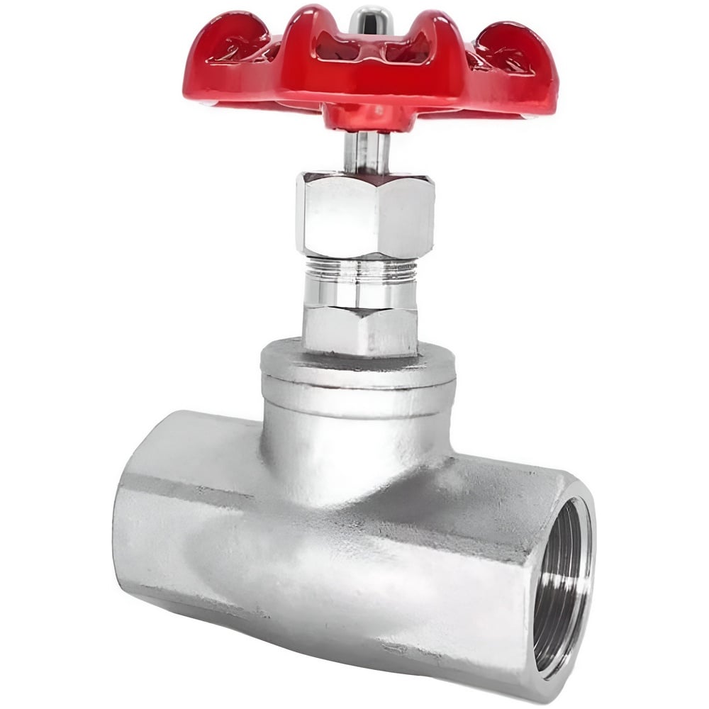 Изображение товара Клапан запорный DN.ru CF8-304-M-2W-T-S, Ду15, Ру16, WDVF, резьбовой, управление штурвал D090-05090