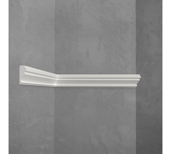 Изображение товара Плинтус потолочный подходит к натяжным потолкам Stenopol 40х17х2000 мм под покраску C7161S