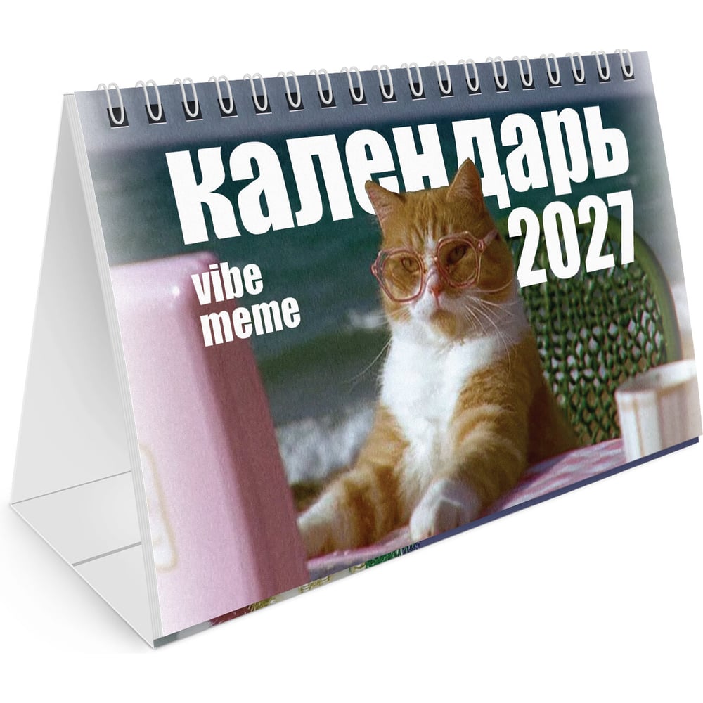 Изображение товара Календарь-домик настольный BRAUBERG на гребне 2027г , 160х110 мм, 6 листов, Vibe meme, 118451 Изображение товара Календарь-домик настольный BRAUBERG на гребне 2027г , 160х110 мм, 6 листов, Vibe meme, 118451