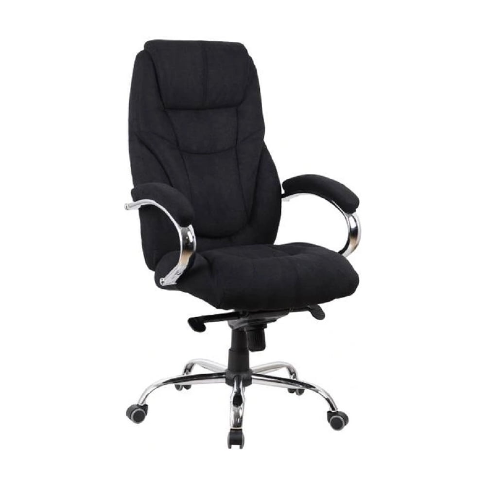Офисное поворотное кресло KSG Kingstyle SHL-29 Tonpo Fabric Chrome (ткань, черный) KS-001178