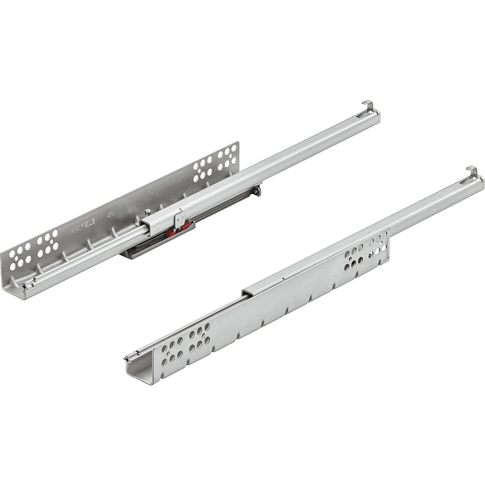 Направляющие скрытого монтажа Hafele Matrix runner UMS25 S гальванизированный, открытие от нажатия на штифте 16/350 мм 433.08.173