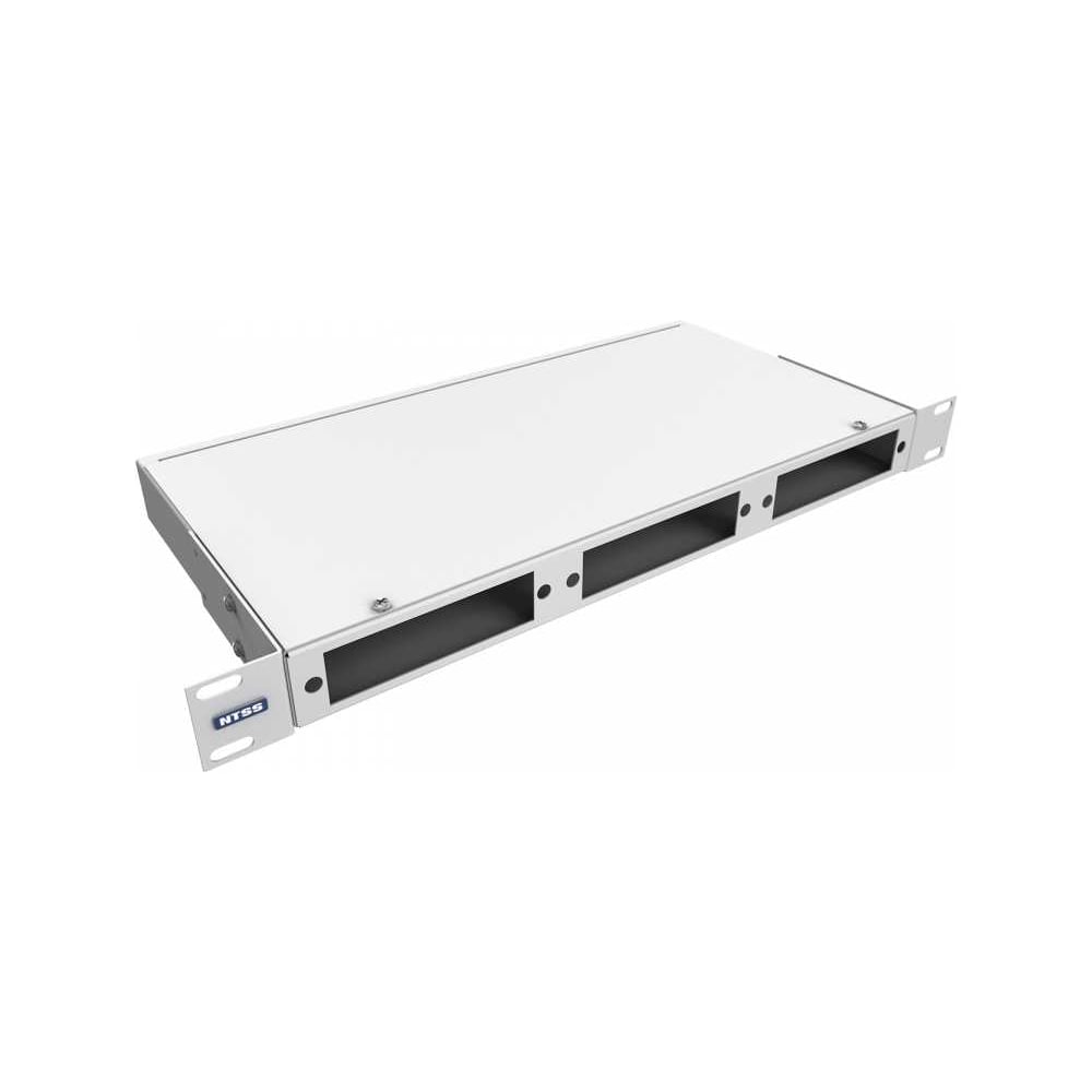 Кросс оптический NTSS 19'' укомплектованный 1U, 24 порта SC/UPC, 9/125 мкм (планки, сплайс-кассета, пигтейлы, КДЗС, адаптеры) серый RAL 7035 NTSS-RFOB-1U-24-SC/U-9-SP1.5G1AY