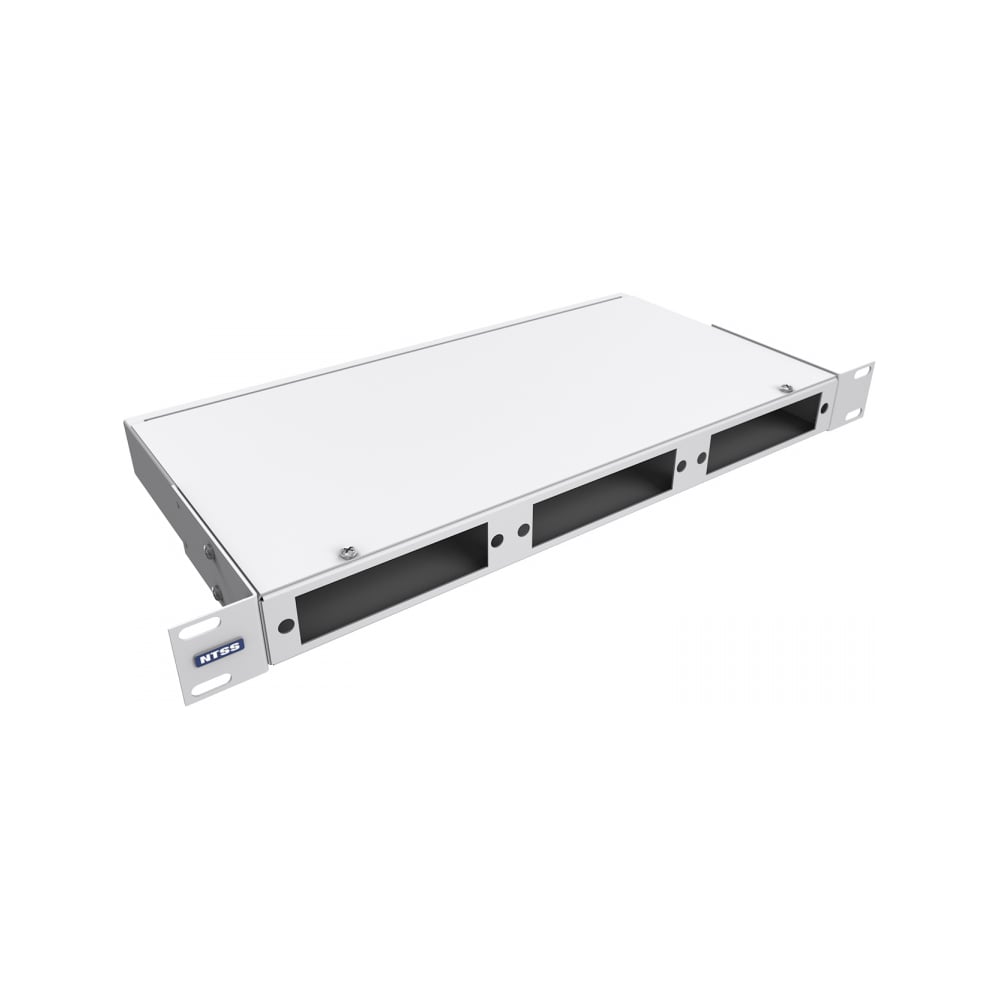 Кросс оптический NTSS 19'' укомплектованный 1U, 4 порта SC/UPC, 9/125 мкм (планки, сплайс-кассета, пигтейлы, КДЗС, адаптеры) серый RAL 7035 NTSS-RFOB-1U-4-SC/U-9-SP1.5G1AY