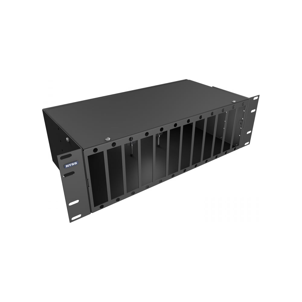 Кросс оптический NTSS 19'' укомплектованный 3U, 64 порта LC/UPC duplex, 50/125 мкм (планки, сплайс-кассета 4шт, пигтейлы, КДЗС, адаптеры) черный RAL 9005 NTSS-RFOB-3U-64-2LC/U-50-SP1.5G1AY-BL