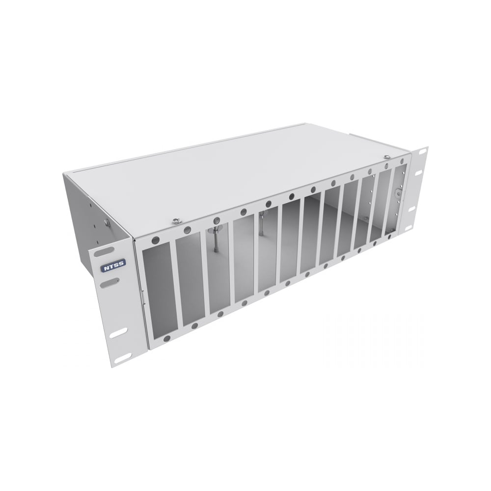 Кросс оптический NTSS 19'' укомплектованный 3U, 96 портов LC/UPC duplex, 9/125 мкм (планки, сплайс-кассета 6шт, пигтейлы, КДЗС, адаптеры) серый RAL 7035 NTSS-RFOB-3U-96-2LC/U-9-SP1.5G1AY
