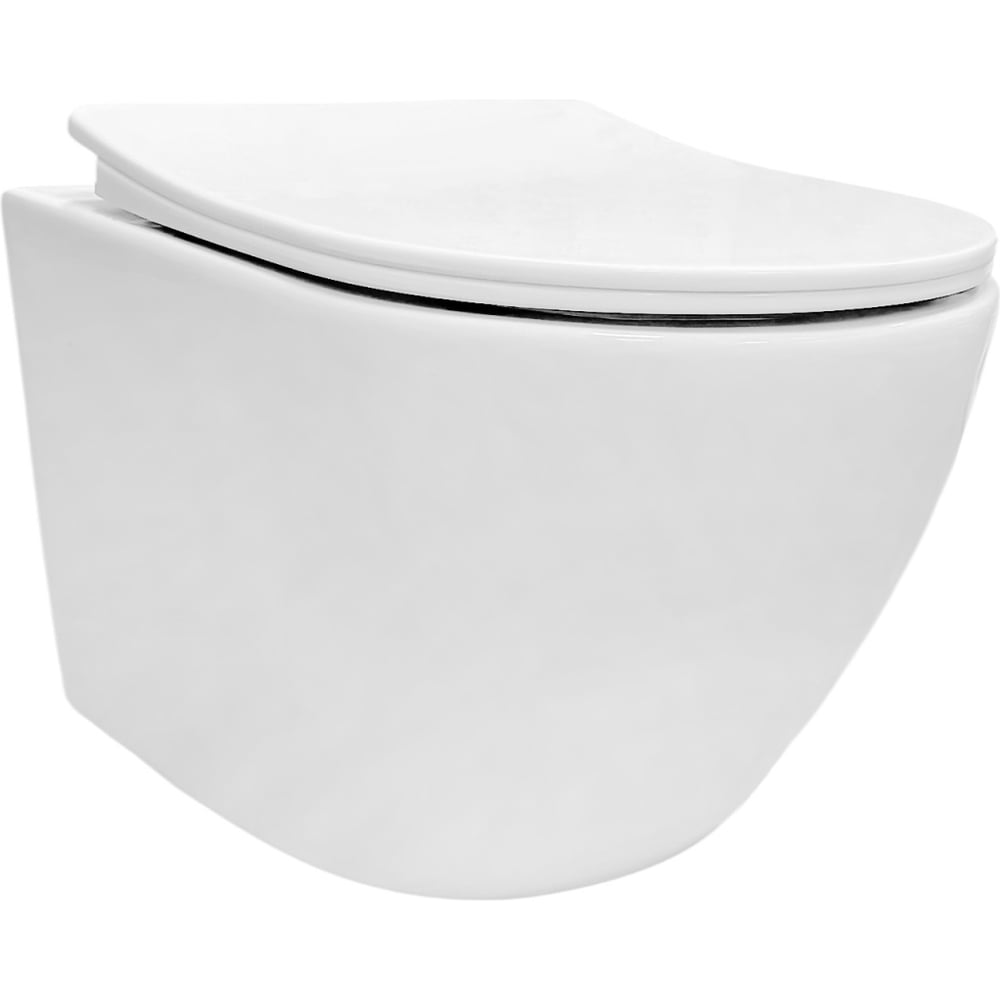 Изображение товара Унитаз подвесной Azario AZ-3105C безободковый с сиденьем