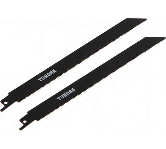 Изображение товара Полотно по металлу для сабельной пилы (2 шт; 227/200 мм; шаг 1.4 мм; Bimetal) ТУНДРА 6117017