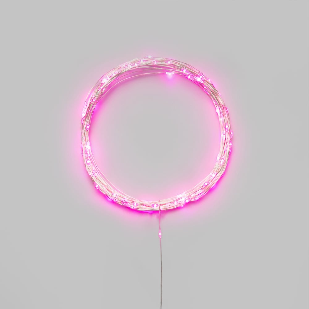 Гирлянда светодиодная Neon-NightРоса 10м 100 LED розовый IP20 3хАА (в комплект не входят) 302-077