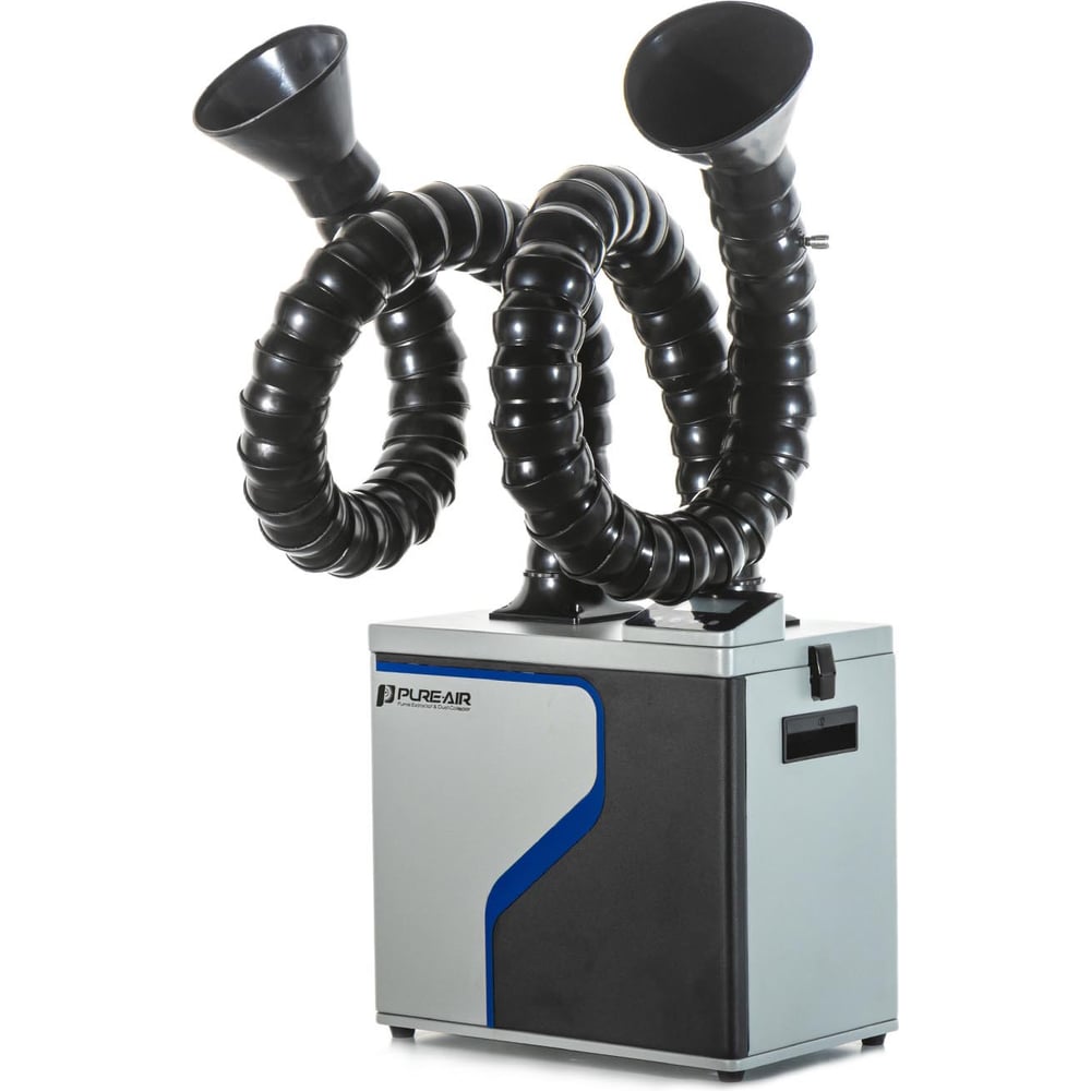Изображение товара Профессиональный дымоуловитель PURE-AIR PA-F250D с двумя дымоприемниками 75 мм Изображение товара Профессиональный дымоуловитель PURE-AIR PA-F250D с двумя дымоприемниками 75 мм