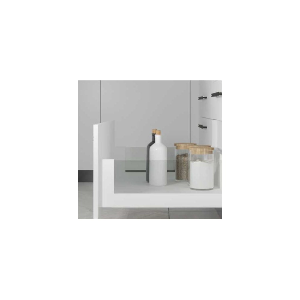 Комплект ящика MAKMART Индиго Стекло/Indigo Vetro H=175, L=500, отделка белая M-INDV.KCD.500.WH