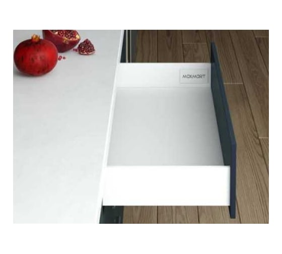 Изображение товара Комплект ящика MAKMART Индиго/Indigo H=90, L=350, отделка белая M-IND2.KIT.350A.WH