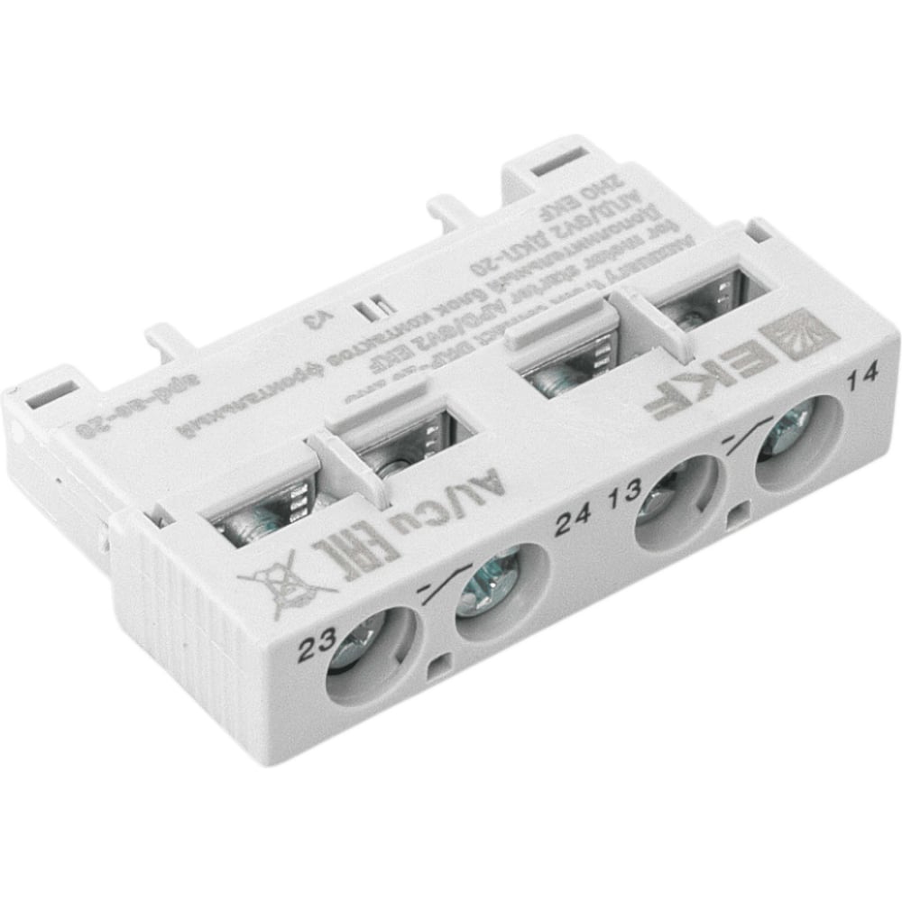 Дополнительный блок контактов EKF фронтальный АПД/GV2 ДКП-20 2НО apd-ae-20