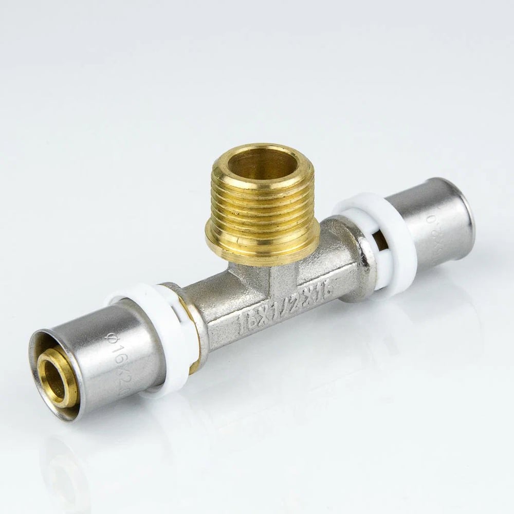 Тройник Aquasfera МП пресс лат Дн32х3/4х32 НР 8012-07 130-0747