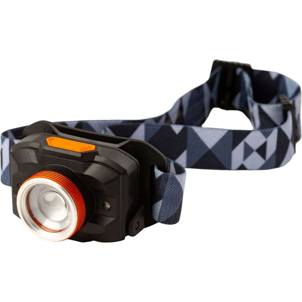 Фонарь MAXPILER налобный аккумуляторный (450/150/10 Лм, LED SMD, 55*, 5 режимов, 3-80ч, фокусировка света), MHF-04