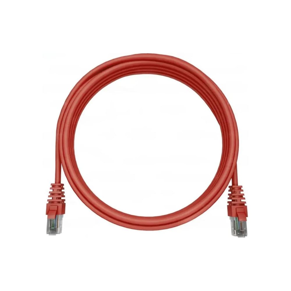 Патч-корд NTSS RJ45/8P8C, T568B UTP 6 кат. литой, 3 метра, LSZH, красный шт NTSS-PC-UTP-RJ45-6-3.0-LSZH-RD