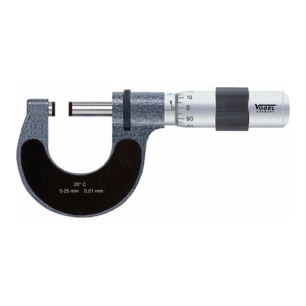 Микрометр гладкий Vogel 100 - 125 х 0.01 шпиндель 8мм, с калибровкой 231334 К