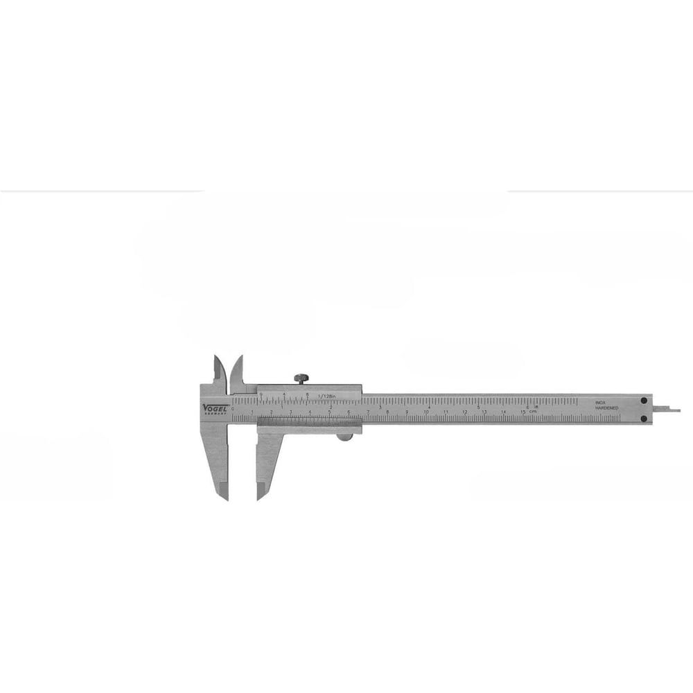 Штангенциркуль Vogel с глубиномером 0 ... 150 х 0.05 клемма, для мастерских, 201020-2